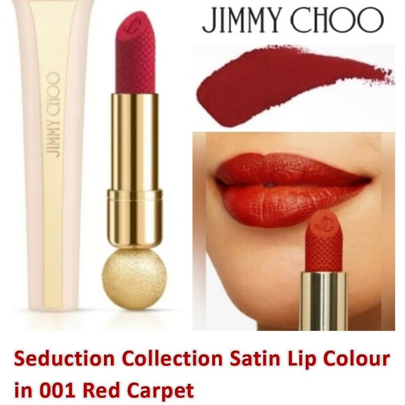 Jimmy Choo Seduction Collection Satin Lip Colour #001 Red Carpet - 3.5g NIB - Picture 1 of 6